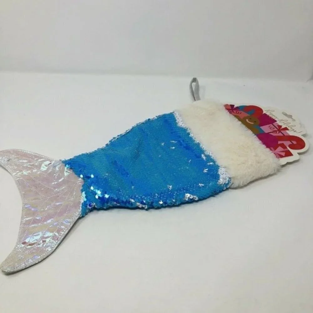 Pop‎ and Posh Girls Mermaid Tail Christmas Stocking